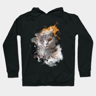 cat art #cat #kitty Hoodie